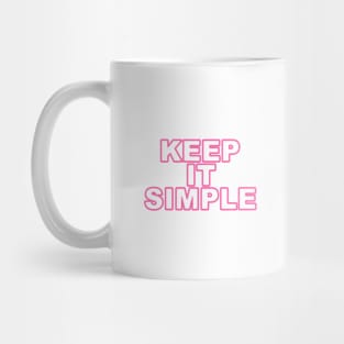 Keep it simple (red) Mug